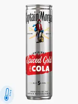 Flink Captain morgan spiced gold & cola blik 25cl 5% aanbieding