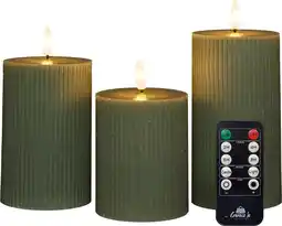Intratuin Anna's collection led stompkaars riba groen d 7,5 h 10 / 12,5 / 15 cm 3 stuks aanbieding