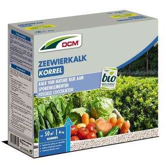 Welkoop Dcm zeewierkalk korrel - moestuinkalk - 4 kg aanbieding