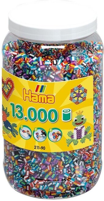 Bol.com Hama ton 13.000 kralen mix - 211-90 aanbieding