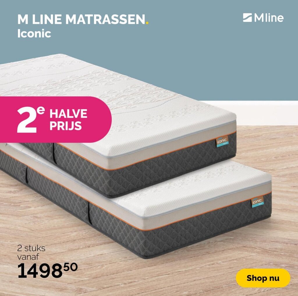 M LINE MATRASSEN Iconic aanbieding bij Beter Bed