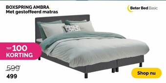 Beter Bed BOXSPRING AMBRA Met gestoffeerd matras aanbieding