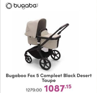 Baby & Tiener Bugaboo Fox 5 Compleet Black Desert Taupe aanbieding