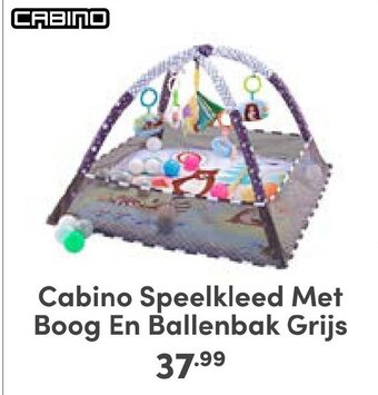 Baby & Tiener Cabino Speelkleed Met Boog En Ballenbak Grijs aanbieding