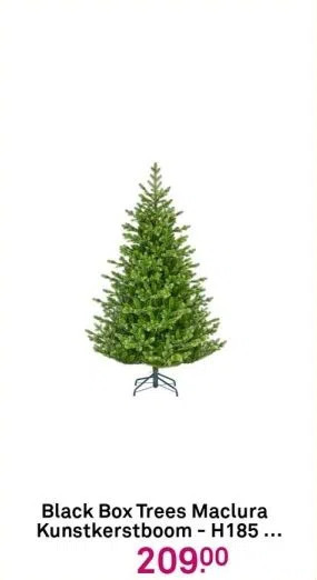 Karwei Black box trees maclura kunstkerstboom - h185 x ø130 cm - groen aanbieding