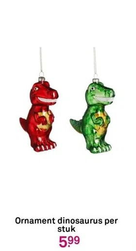 Karwei Ornament dinosaurus per stuk aanbieding