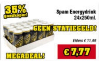 Budget Food Spam Energydrink 24x250ml. aanbieding