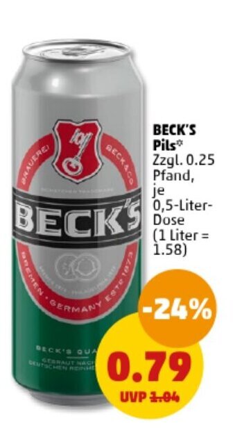 PENNY DE BECK'S Pils aanbieding