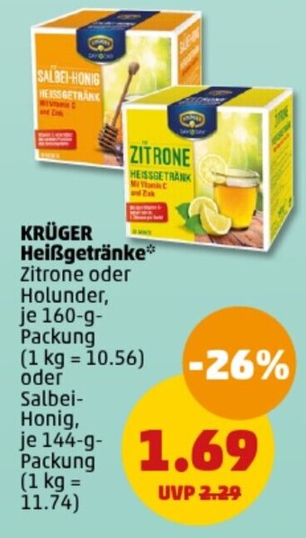 PENNY DE KRÜGER Heißgetränke aanbieding