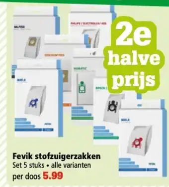 Marskramer Fevik Stofzuigerzakken 5st aanbieding