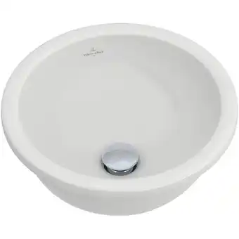 Sanitairwinkel.nl Villeroy & boch loop en friends onderbouwwastafel o33cm zonder overloop zonder kraangat ceramic+ wit tweedekans aanbieding