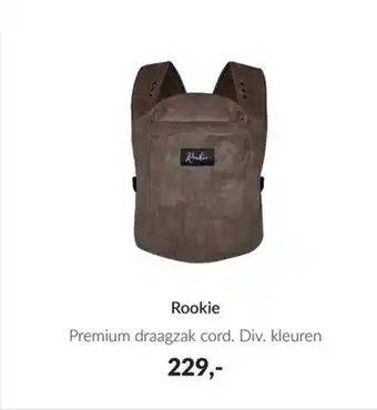 Babypark Rookie Premium draagzak cord. Div. kleuren aanbieding