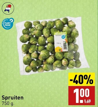 ALDI Spruiten 750 g. aanbieding