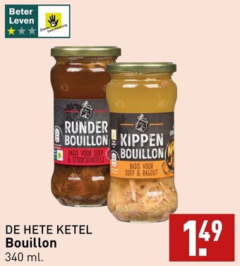 ALDI DE HETE KETEL Bouillon 340 ml. aanbieding