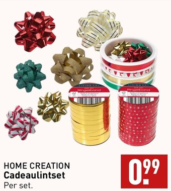 ALDI HOME CREATION Cadeaulintset aanbieding