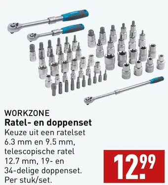 ALDI WORKZONE Ratel- en doppenset aanbieding