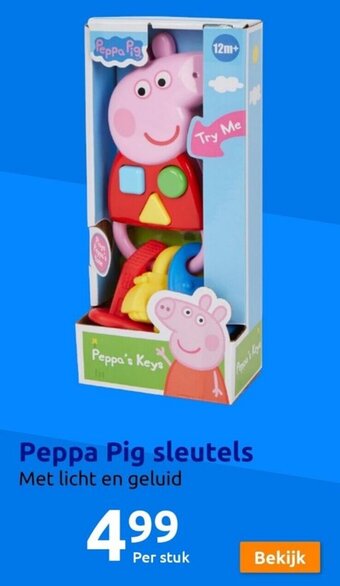 Action Peppa Pig sleutels aanbieding