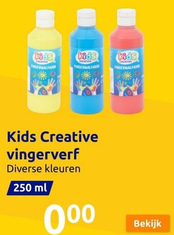 Action Kids Creative vingerverf 250ml aanbieding