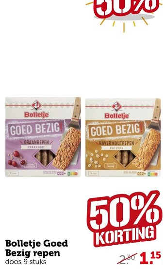 Coop Bolletje Goed Bezig repen aanbieding