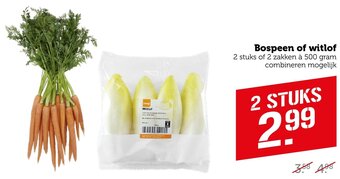 Coop Bospeen of witlof aanbieding