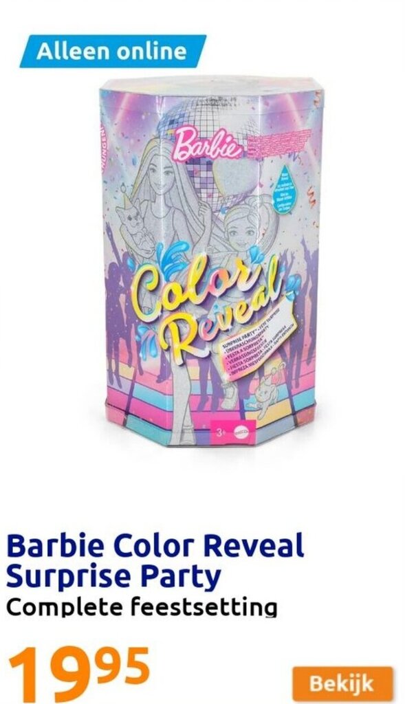 Barbie Color Reveal Surprise Party aanbieding bij Action