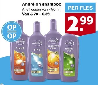 Hoogvliet Andrélon shampoo 450ml aanbieding