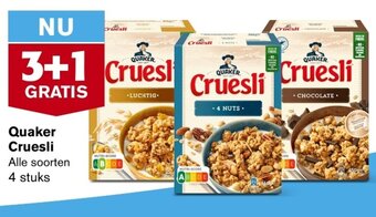 Hoogvliet Quaker Cruesli aanbieding