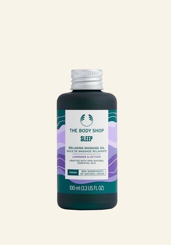 The Body Shop Sleep relaxing massage oil 100 ml aanbieding