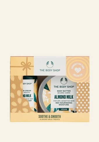 The Body Shop Soothe & smooth almond milk treats aanbieding