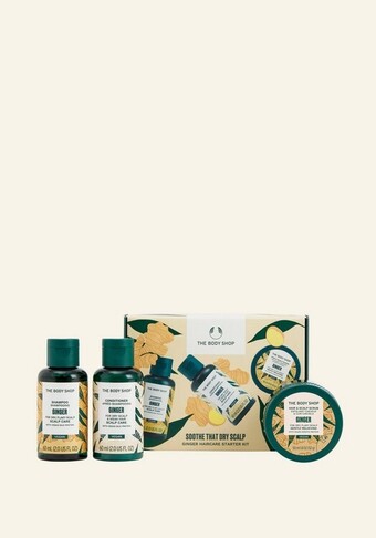 The Body Shop Ginger haircare starter kit aanbieding