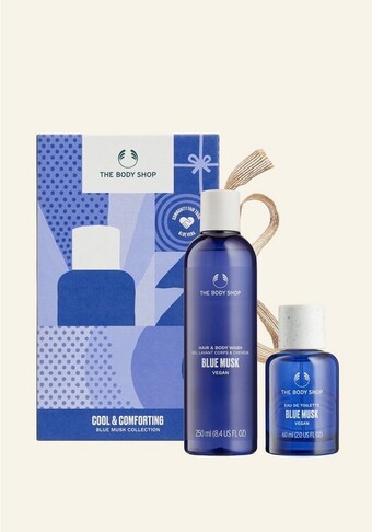 The Body Shop Cool & comforting blue musk collection aanbieding