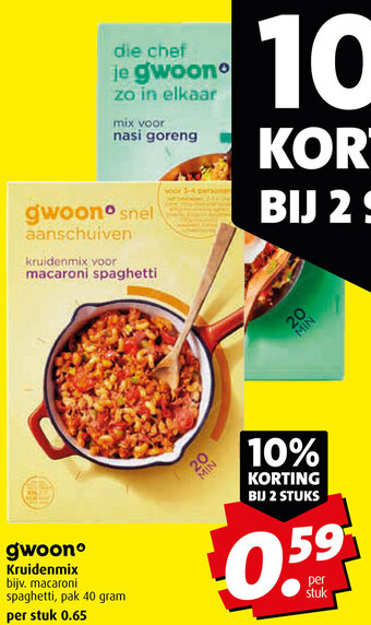 Boni gwoon Kruidenmix aanbieding