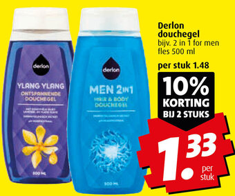 Boni Derlon douchegel 500 ml aanbieding