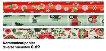 Wibra Kerstcadeaupapier aanbieding