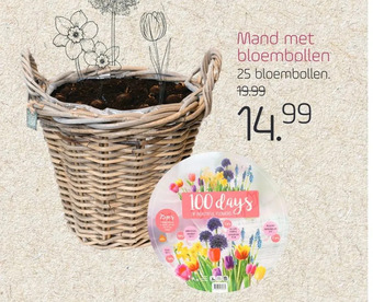 Coppelmans Mand met bloembollen aanbieding