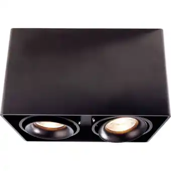 Conrad Deko light 348005 mona ii, schwarz plafondlamp gu10 zwart aanbieding