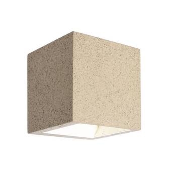 Conrad Deko light mini cube beige granit mini cube wandopbouwarmatuur led vast ingebouwd energielabel: f (a - g) 4 w wit aanbieding