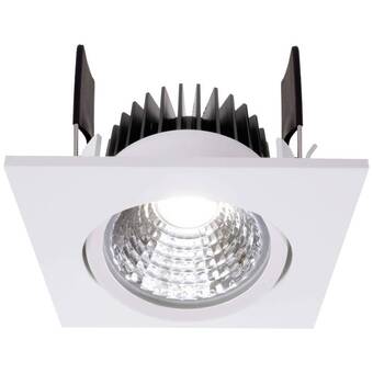 Conrad Deko light 565285 cob-68 led-inbouwlamp energielabel: e (a - g) led led vast ingebouwd 6 w signaalwit (ral 9003) aanbieding