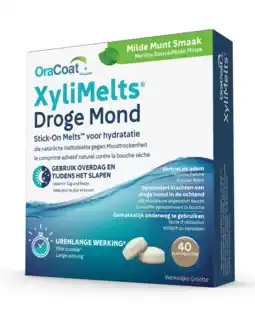 De Online Drogist Oracoat xylimelts voor droge mond milde munt 40st aanbieding