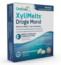 De Online Drogist Oracoat xylimelts voor droge mond muntvrij 40st aanbieding