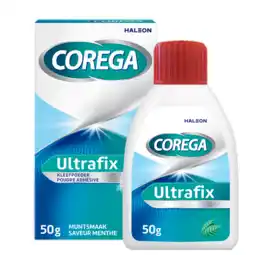 De Online Drogist Corega poeder ultrafix kleefpoeder 50gr aanbieding