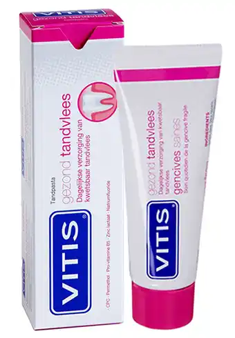 De Online Drogist Vitis tandpasta gezond tandvlees 75ml aanbieding