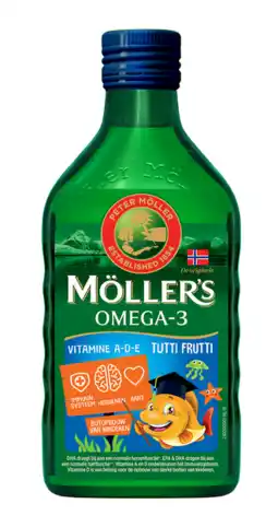 De Online Drogist Mollers omega-3 tutti frutti 250ml aanbieding