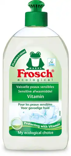 De Online Drogist Frosch afwasmiddel sensitive vitaminen 500ml aanbieding