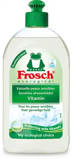 De Online Drogist Frosch afwasmiddel sensitive vitaminen 500ml aanbieding