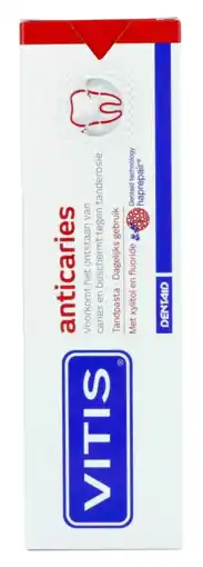De Online Drogist Vitis anticaries tandpasta 75ml aanbieding