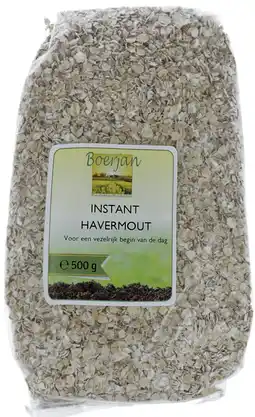 De Online Drogist Boerjan instant havermout 500gr aanbieding