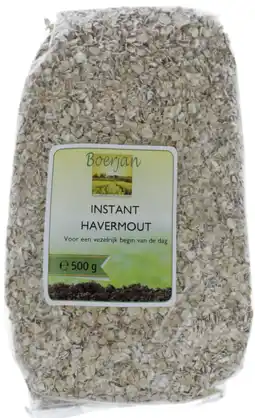 De Online Drogist Boerjan instant havermout 500gr aanbieding