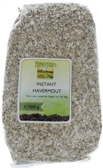 De Online Drogist Boerjan instant havermout 500gr aanbieding