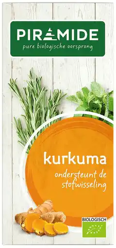 De Online Drogist Piramide thee kurkuma 20zk aanbieding
